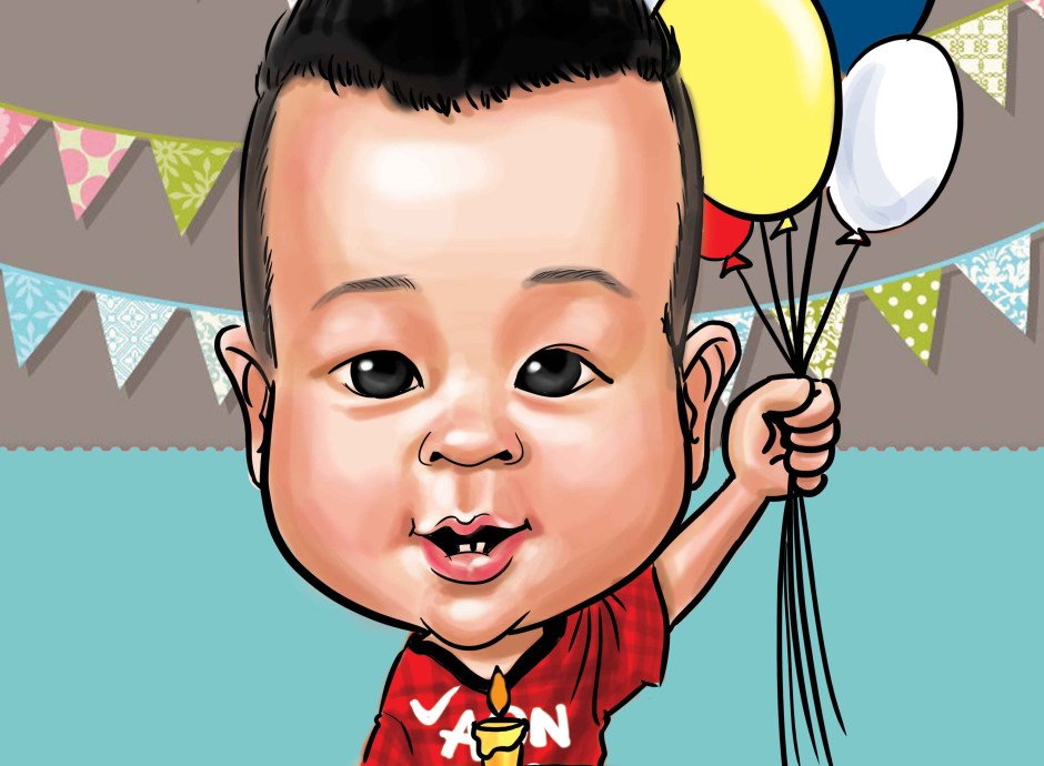 Birthday Caricature for kid