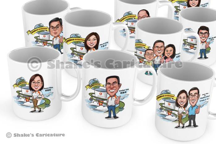 Caricature mugs